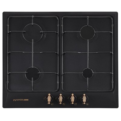 Варильна поверхня газова PYRAMIDA PFE 644 BLACK RUSTICO