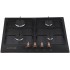Варильна поверхня газова PYRAMIDA PFE 644 BLACK RUSTICO