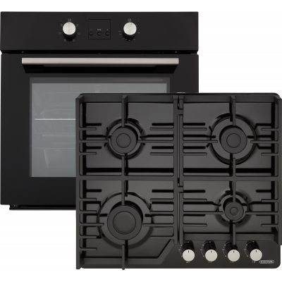 Духовой шкаф электрический Eleyus SIGMA 6006 BL + Варочная поверхность газовая ELEYUS MAGENTA 60 BL CF (комплект)