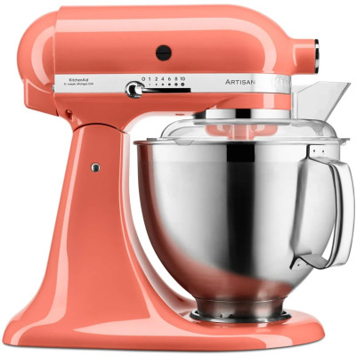 Кухонна машина KitchenAid Artisan 5KSM185PSEPH з відкидним блоком, колір персиковий белліні