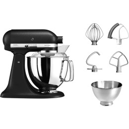 Планетарний міксер KitchenAid Artisan 5KSM175PSEBK із відкидним блоком чавун