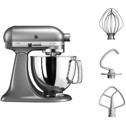 Планетарний міксер KitchenAid Artisan 5KSM125ECU з відкидним блоком сріблястий