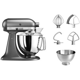 Планетарний міксер KitchenAid Artisan 5KSM175PSEMS з відкидним блоком срібний медальйон