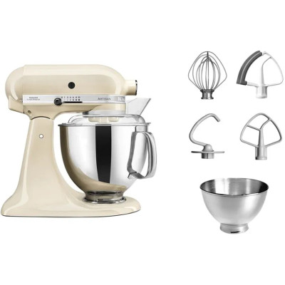 Планетарний міксер KitchenAid Artisan 5KSM175PSEAC з відкидним блоком кремовий