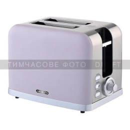 ARDESTO Тостер T-F500L, 800Вт, метал, 2 слоти, ліловий+сріблястий