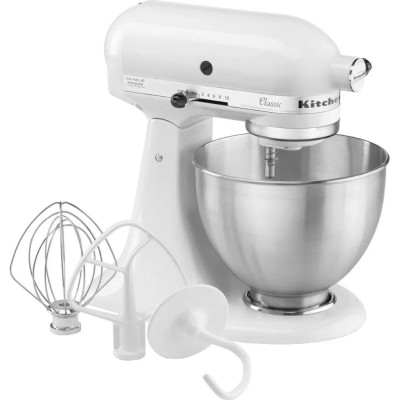 Кухонна машина KitchenAid CLASSIC 5K45SSEWH з відкидним блоком білий