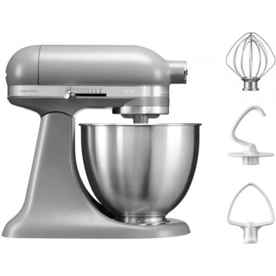 Планетарний міксер KitchenAid Artisan MINI 5KSM3311XEFG з відкидним блоком матовий сірий